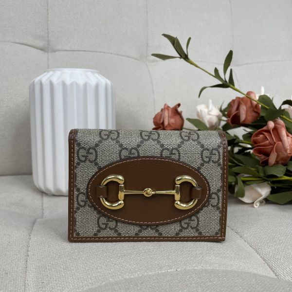 【12期0利率】GUCCI HORSEBIT 1955 6卡短夾【85成新】 