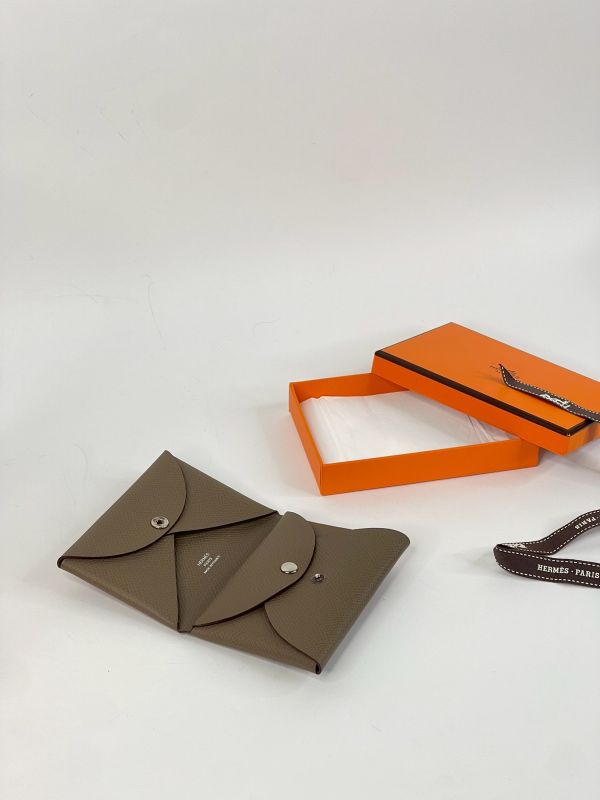 【分期0利率】HERMES Calvi Duo雙層卡片套【99成新】 