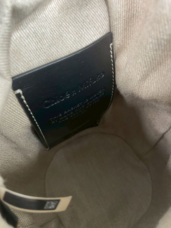 【9成新】Chloe 草編束口圓筒包 