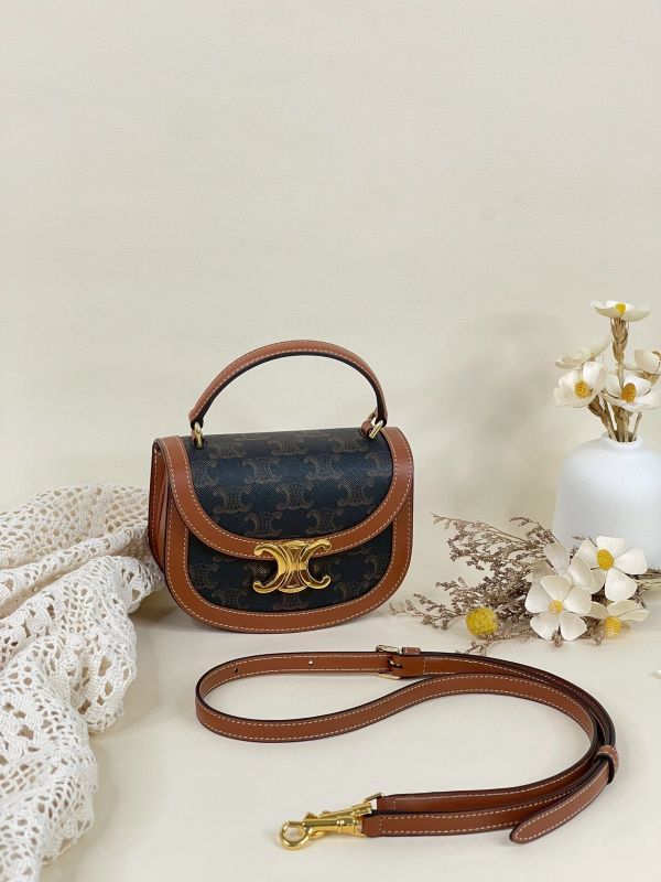 【分期0利率】CELINE BESACE CLEA標誌印花迷你手袋【全新品】 
