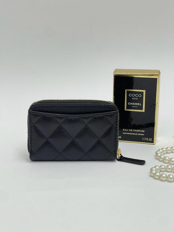 【99成新】CHANEL COCO 拉鍊零錢卡包 