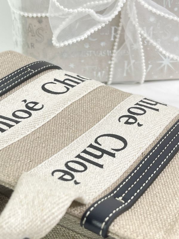 【分期0利率】CHLOE MINI WOODY 深藍【95成新】