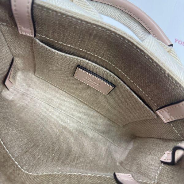 【未使用閒置品】Chloé 背帶款迷你托特包 櫻花粉 