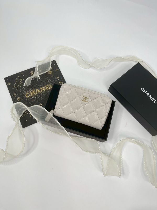 【分期0利率】CHANEL 新款拉鍊零錢包【未使用閒置品】 