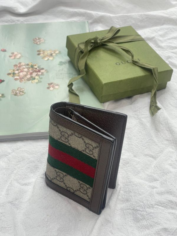 【分期0利率】GUCCI OPHIDIA GG零錢對開短夾【95成新】 