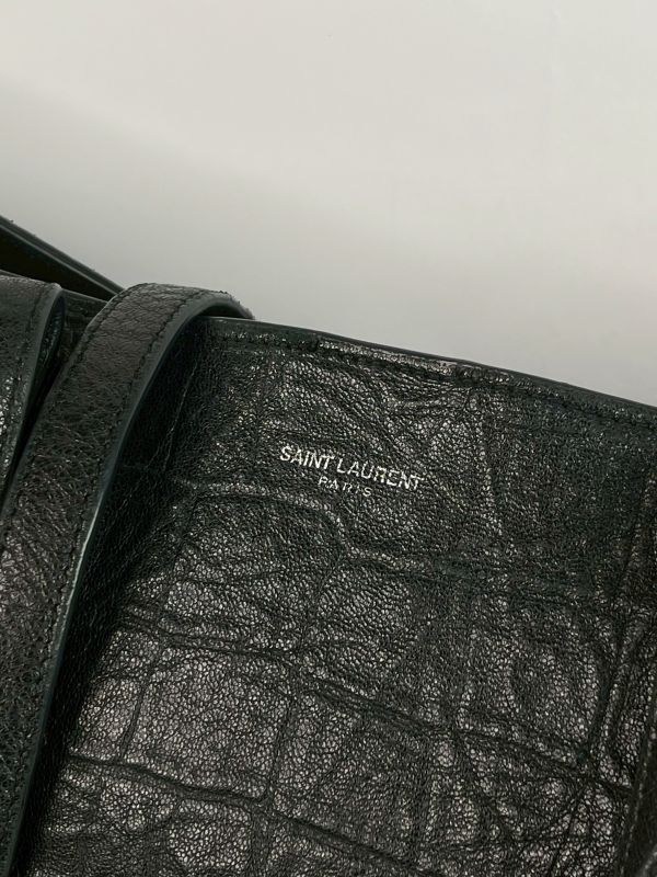 【分期0利率】YSL 鱷魚壓紋托特子母包【9成新】 