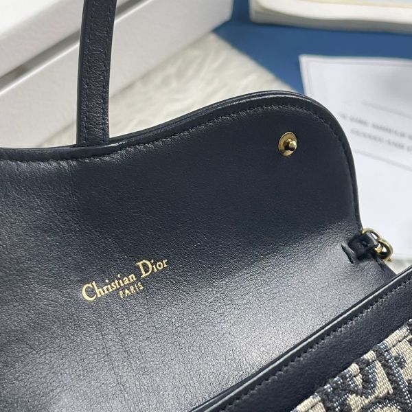 【12期0利率】DIOR  Saddle 長型鏈帶銀包【99成新】【現金價32200】 