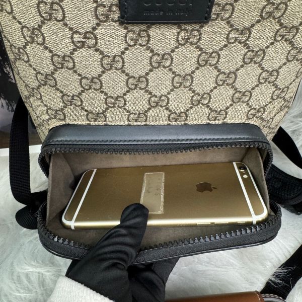 【12期0利率】GUCCI SUPREME 滿版印花後背包【全新閒置品】 