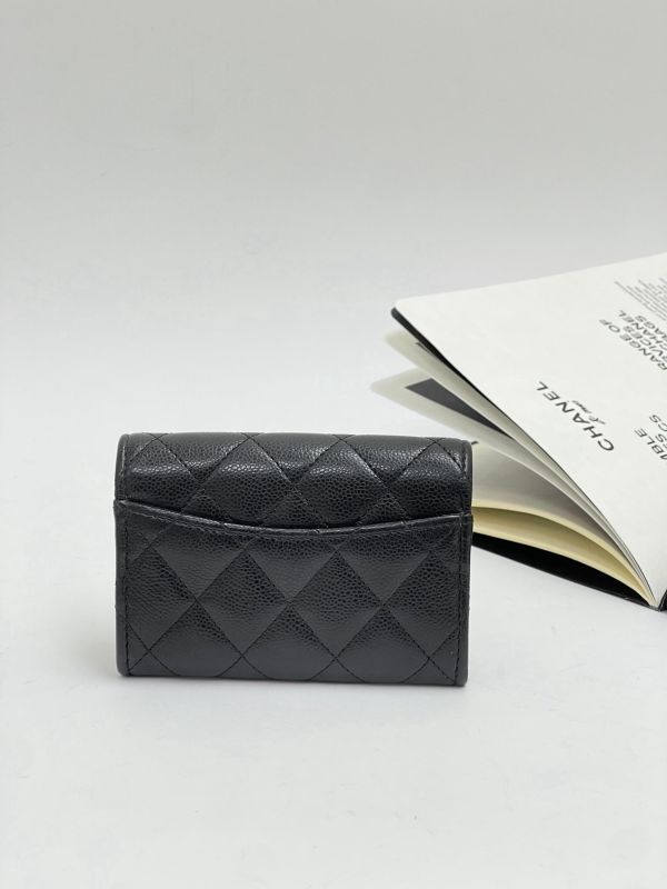 【95成新】Chanel 內拉鍊雙層翻蓋卡包 