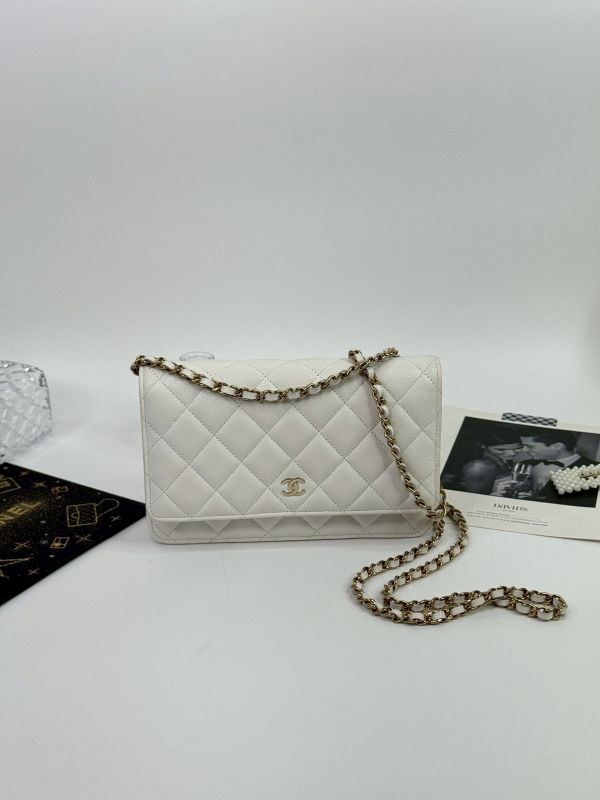 【分期0利率】CHANEL 魚子醬 WOC 白淡金 【95成新】 