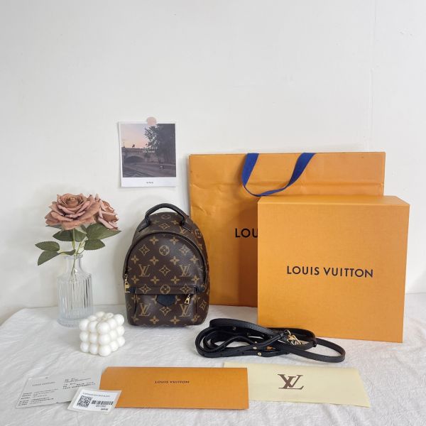【12期0利率】 LV  SPRINGS MINI 小書包  【台灣購證】【95成新】 