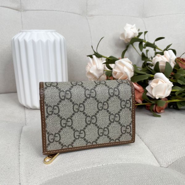 【12期0利率】GUCCI HORSEBIT 1955 6卡短夾【85成新】 