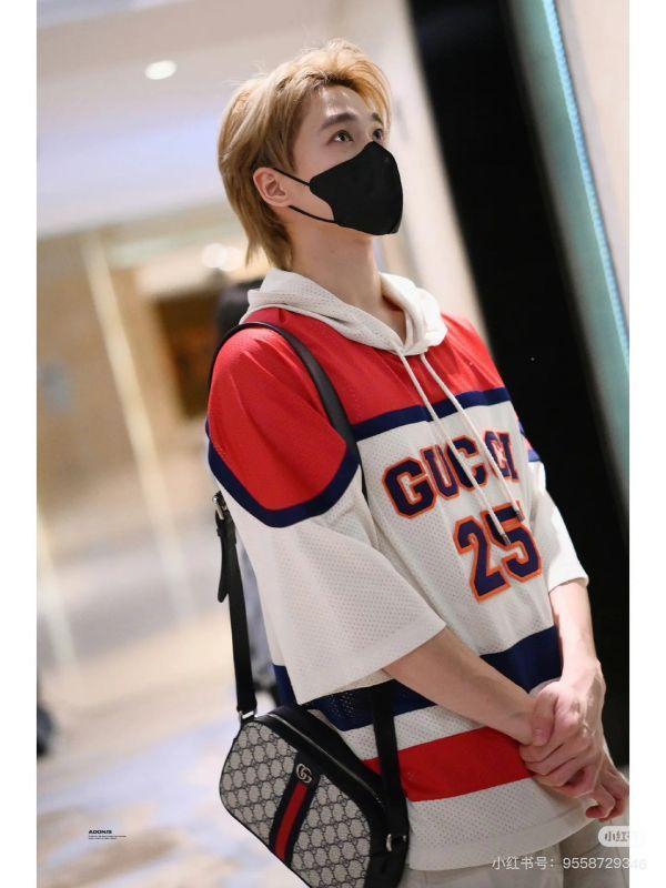 【95成新】GUCCI GG Supreme 帆布印花織帶相機包 