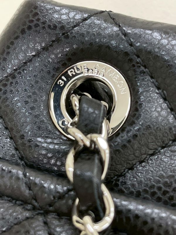 【9成新】CHANEL 顆粒牛皮托特手提單肩包 