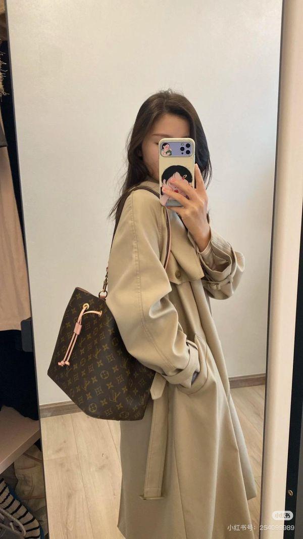 【95成新】LV NéoNoé MM 粉色 