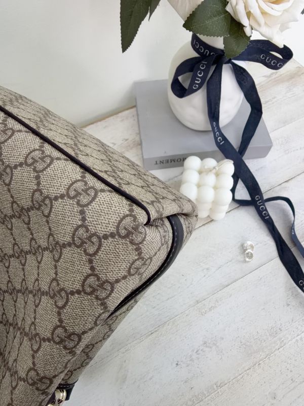 【99成新】GUCCI GG Emblem系列小號水桶包 