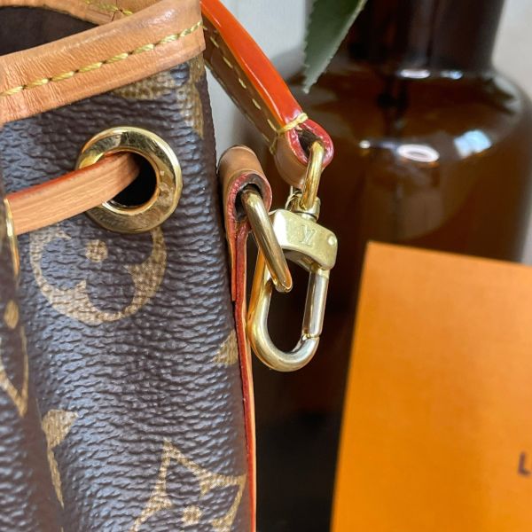 【9成新】【12期0利率】Louis Vuitton LV M40817 NOE BB 經典花紋可斜背小水桶包 
