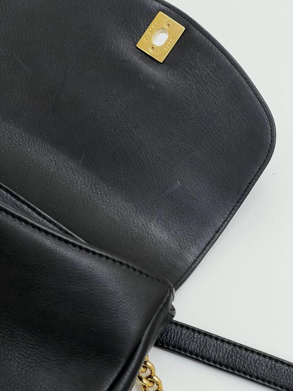 【9成新】CHANEL 菱格紋馬鞍胸腰包 