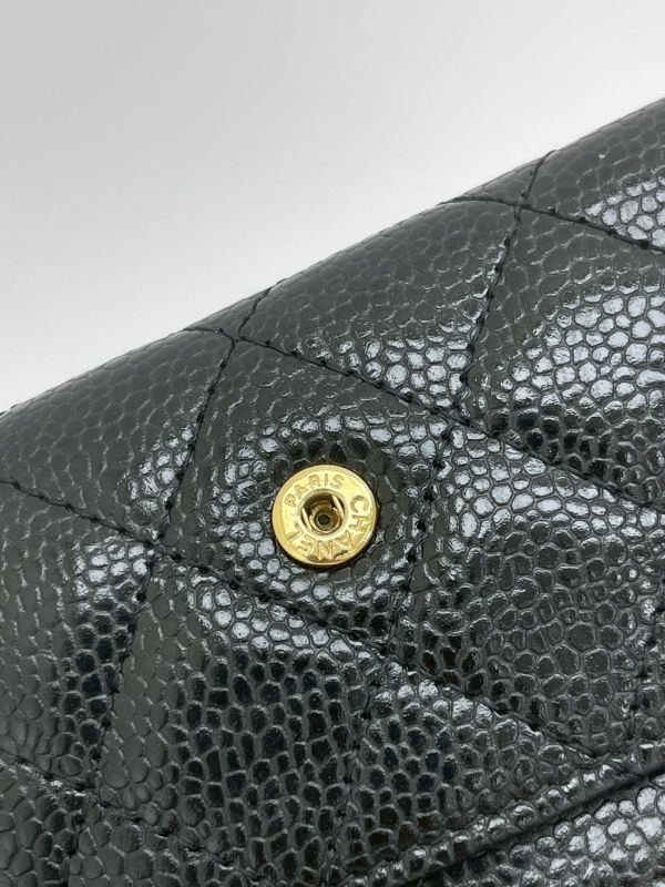 【9成新】CHANEL COCO 牛皮零錢卡包 