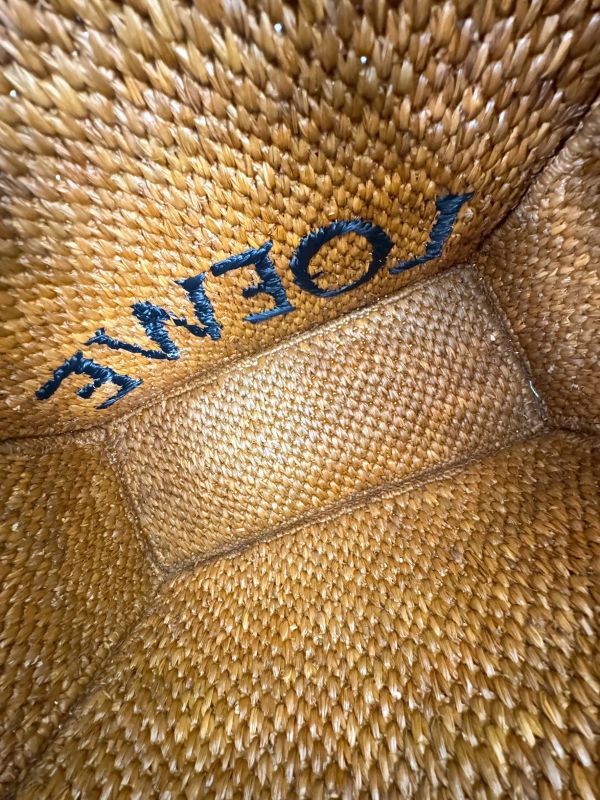 【分期0利率】LOEWE 小號拉菲草手提包【9成新】 