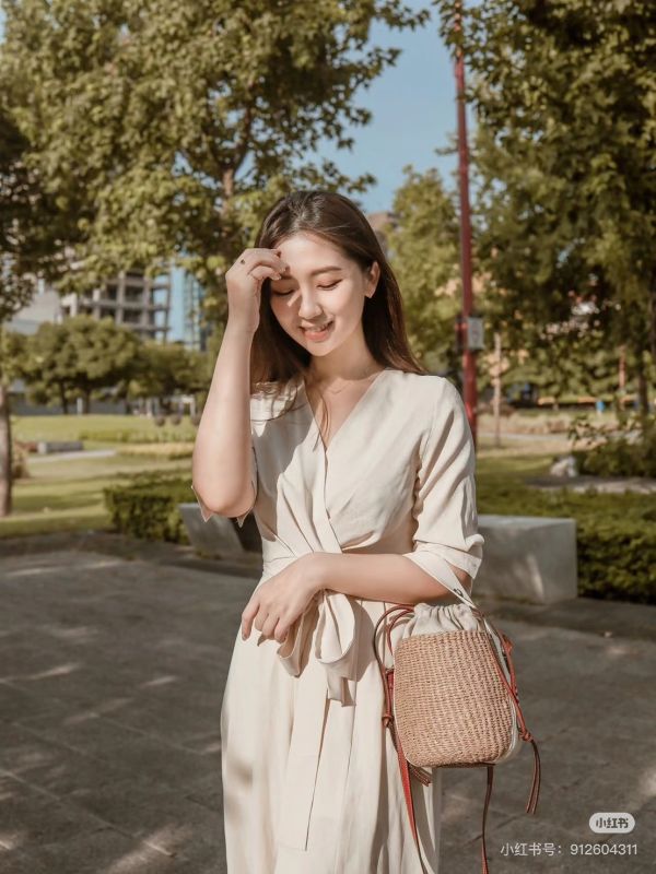 【分期0利率】Chloe 草編束口圓筒包【9成新】 