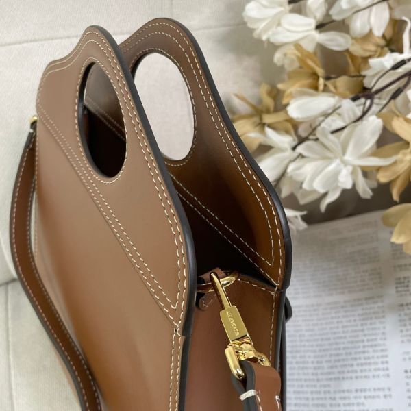 【12期0利率】BURBERRY MINI pocket bag 手提 斜背包 焦糖色【95成新】 