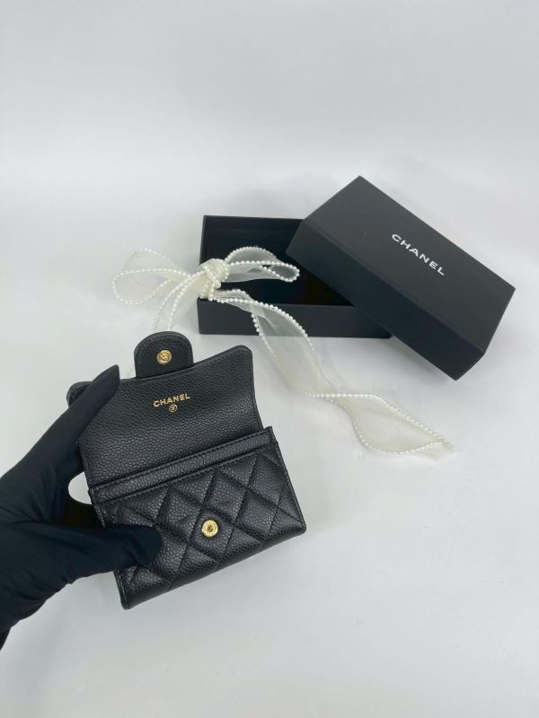 【99成新】CHANEL COCO 牛皮零錢卡包 