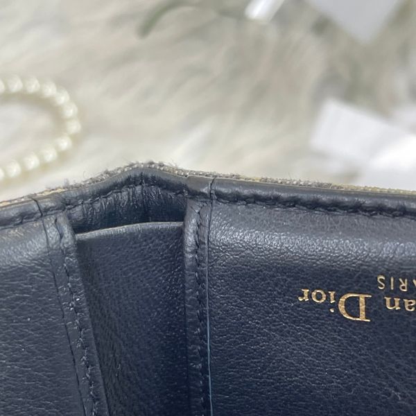 【12期0利率】DIOR SADDLE LOTUS 老花三折短夾【85成新】 