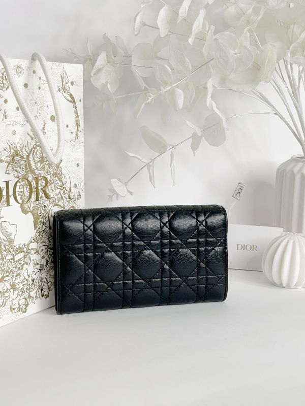 【分期0利率】DIOR Caro Orchid 長夾【95成新】 