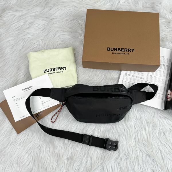 【12期0利率】BURBERRY Horseferry腰包 【95成新】 