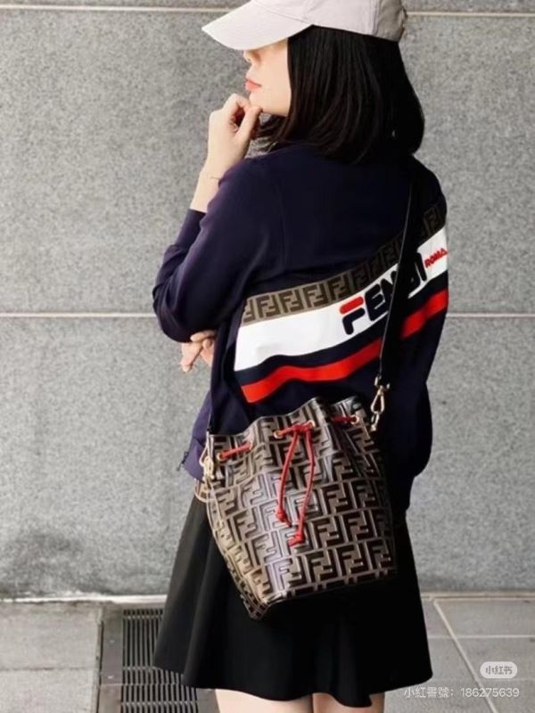 【9成新】FENDI  Mon Tresor 水桶包 大號 