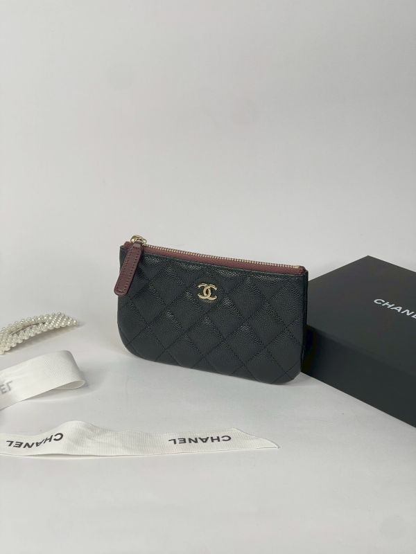 【分期0利率】CHANEL 一字拉鍊零錢包 【未使用閒置品】 