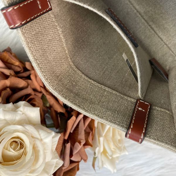 【9.5成新】【12期0利率】CHLOE mini woody tote bag 白 / 棕 