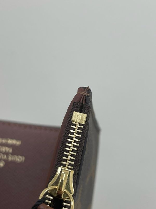 【未使用閒置品】 LV VICTORINE 老花三折短夾 