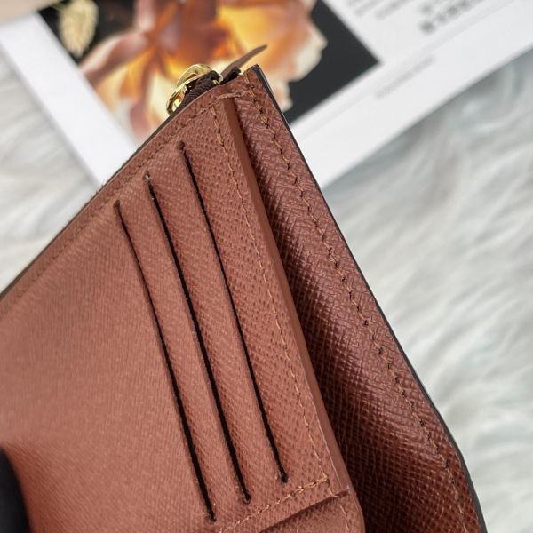 【12期0利率】LV Victorine 老花三折短夾【95成新】 