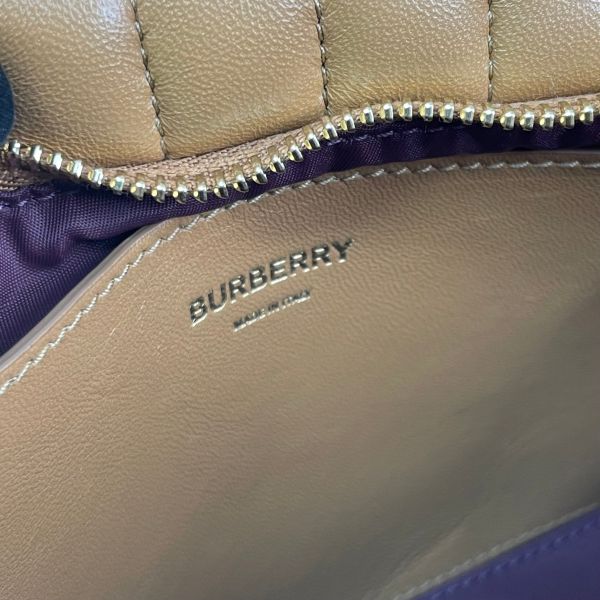 【12期0利率】BURBERRY  LOLA TB皮革船型斜背包【9成新】 