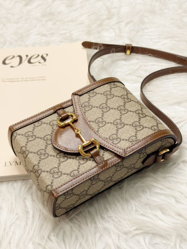 【分期0利率】Gucci 馬銜扣 1955 手機包【9成新】 