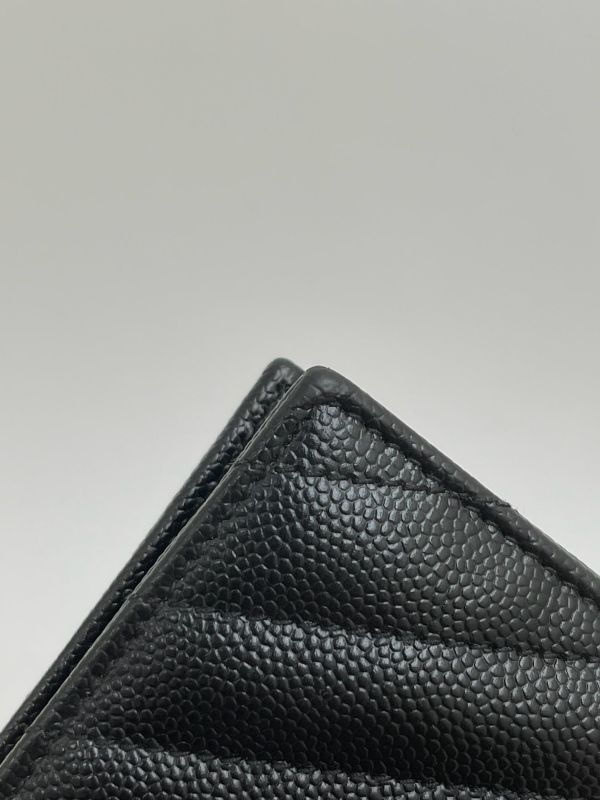 【95成新】YSL WOC 魚子醬鍊包黑金 19.5CM 