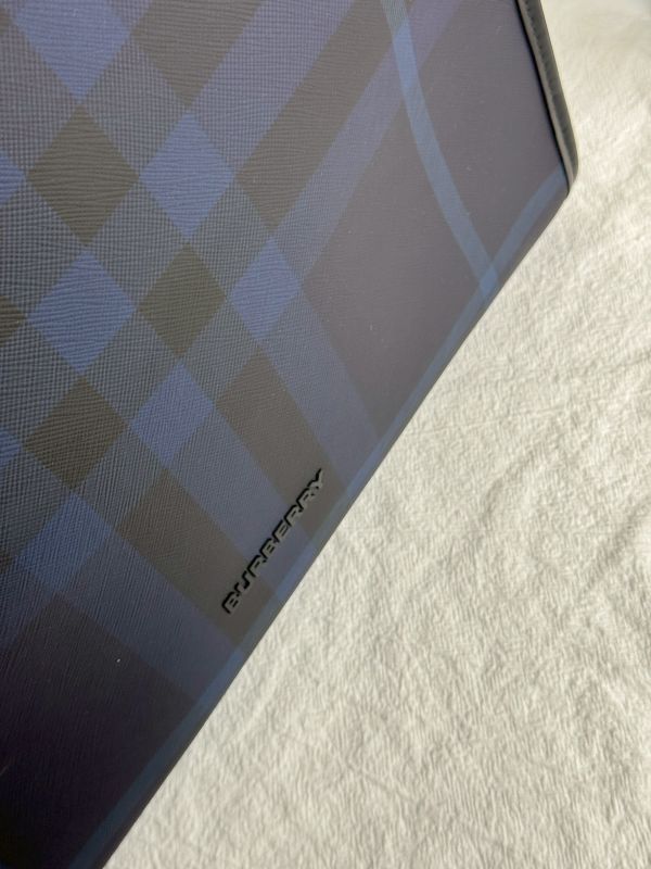 【分期0利率】BURBERRY DANNY 防刮格紋兩用公事包【95成新】 