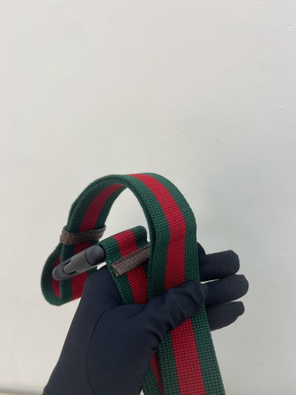 【未使用閒置品】GUCCI Supreme虎頭胸包 