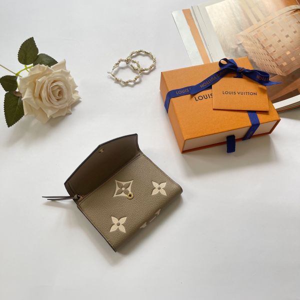【12期0利率】LV   Victorine皮革三折短夾【99成新】 