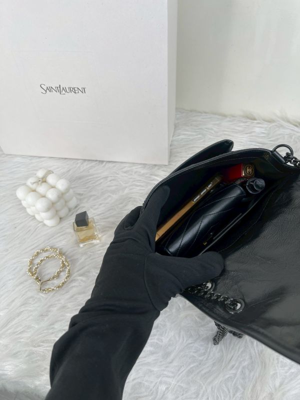 【分期0利率】YSL 復古皮革BABY手袋 D扣款 【99成新】 