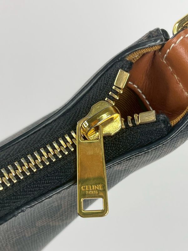 【95成新】CELINE AVA 標誌印花牛皮革手袋 