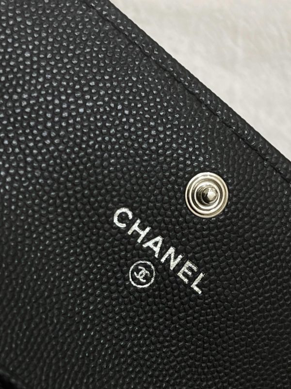 【99新】CHANEL BOY翻蓋零錢卡包 