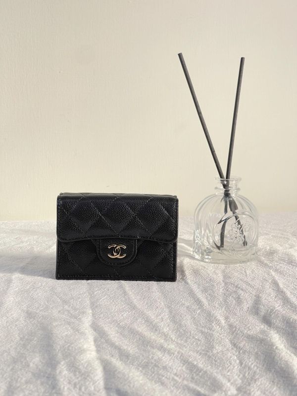 【95成新】CHANEL 26S COCO迷你雙層三折短夾 