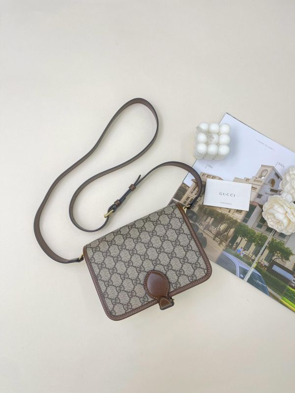 【未使用閒置品】GUCCI GG RETRO迷你斜背包 