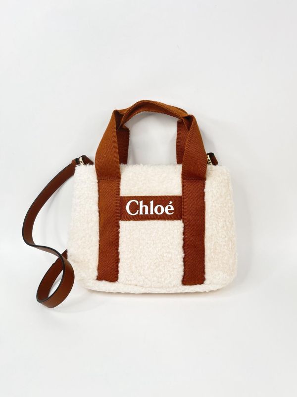 【95新】CHLOE 羊羔毛托特包 