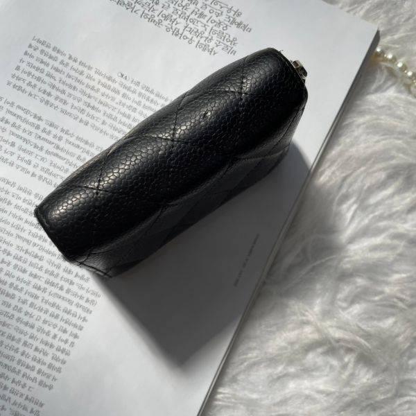 【12期0利率】CHANEL COCO經典牛皮拉鍊零錢包【85成新】 