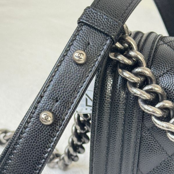 【12期0利率】CHANEL LE BOY 小型口蓋包【22年6月越南購證】【99成新】 