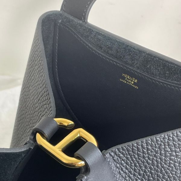 【12期0利率】HERMES IN THE LOOP 豬鼻子菜籃【23年6月韓國購證】【99成新】 